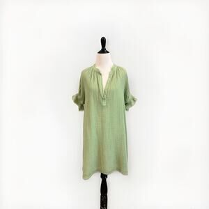 9 Seed Loose Dress Women’s 1 Small Organic Cotton Gauze Short Comfy Boho Nap USA